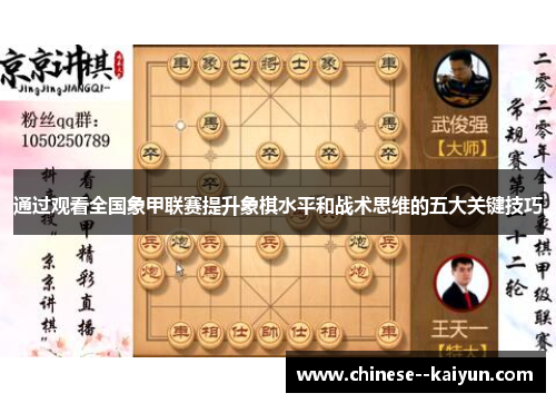 通过观看全国象甲联赛提升象棋水平和战术思维的五大关键技巧